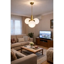 Vinner Mirello 3l Gold Cam Küre Sarkıt Avize – Modern Salon Aydınlatma