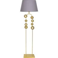 Epifanio Cabil Gold Kaplama Metal Lambader - Gri