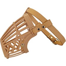 Colezium Karamel Plastik Köpek Ağızlığı 10,5 Cm-27 cm Bej Medium