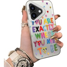 Ucuc iPhone 17 Uyumlu Sert Akrilik Arka Silikon Kenar Lens Koruma Kılıf