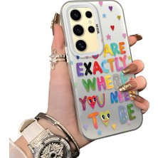 Ucuc Samsung Galaxy S24 Ultra Uyumlu Sert Akrilik Arka Silikon Kenar Lens Koruma Kılıf