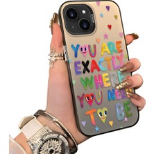 Ucuc iPhone 14 Plus/15 Plus Uyumlu Sert Akrilik Arka Silikon Kenar Lens Koruma Kılıf