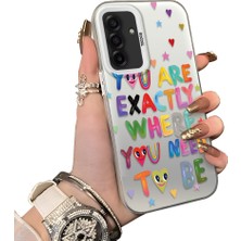 Ucuc Samsung Galaxy A17 4g/5g Uyumlu Sert Akrilik Arka Silikon Kenar Lens Koruma Kılıf