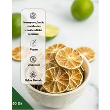 Doğal Lime Kurusu – Kurutulmuş Limon Dilimleri | Katkısız, Aromatik 50GR