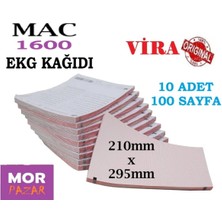 Vira Mac 1600 Ekg Cihazı Kağıdı 210MM x 295MM Z Katlama A4 - 10 Adet 100 Sayfa