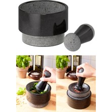 Binbirreyon Mermer Havan ve Tokmak Seti Mermer Çift Taraflı Kullanım 14CM RA122