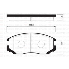 SANGSIN Zengemtx Ön Balata Colt 90-03 Lancer 95-03 Mirage 91-95 GDB3046