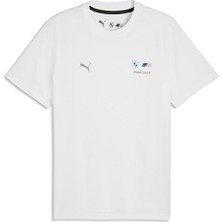 Puma Bmw Mms Ess Logo Tee Erkek Günlük Tişört 63489702 Beyaz