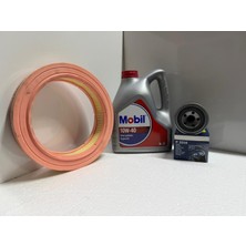 Mobil Hyundai Excel 1.5 Benzinli 10W-40 Yağ - Plastik Hava Filtreli Bakım Seti