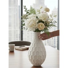 Geometrik Şekilli Dekoratif Şık ve Modern Vazo