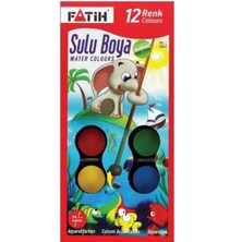 Fatih 12 Li Sulu Boya 10 Paket- 10 Dizine