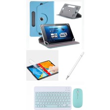Jolita Lenovo Tab One TB305FU 8.7'' Uyumlu 4in1 Set Klavye Mouse Kılıf Kalem Ekran Koruyucu
