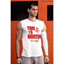 Rock&Roll Rock &roll Rockets Basketbol Beyaz Kesik Kol | Kolsuz Erkek Tshirt | Atlet