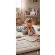 O&G Collection Ördek Set %100 Pamuklu 8 Katlı Müslin Uyku Arkadaşı- Diş Kaşıyıcı / Bebek Hediyelik / Oyuncak