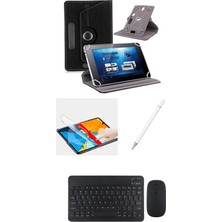 Jolita Powerway Maxron Mxpro 10.1'' Uyumlu 4in1 Set Klavye Mouse Kılıf Kalem Ekran Koruyucu