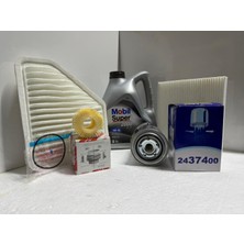 Toyota Auris Dizel ( 10 - 18 ) 5W-30 Mobil Yağ - Yağ-Hava-Polen-Mazot Filtre Bakım Seti