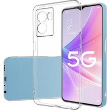 Daniska Ally Oppo A57 (2022) Kılıf Kamera Korumalı Ultra Ince Şeffaf Silikon KILIF-(5775)