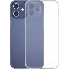 Daniska Baseus Simple Case iPhone 12 6.1 Ince Şeffaf Silikon Kılıf Kamera KORUMALI-(5775)