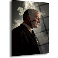 Shiny Art Mustafa Kemal Atatürk Profil Portre Cam Tablo – ATA291