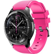 Daniska 22MM Gear S3 Watch 4 -Gt2 GT2E 46MM Kayışkordon Silikon Kayış KORDON-(5775)