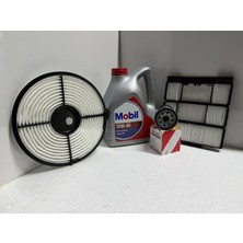 Toyota Corolla 1.6 Karbüratörlü 10W-40 Mobil Yağ / Yağ-Hava-Polen Filtre Bakım Seti