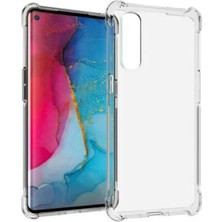 Daniska Oppo Reno 3 Pro Anti-Drop Darbe Emici Silikon Kılıf Shockproof KILIF-(5775)