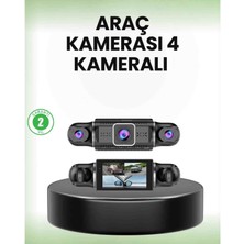 Pars 4 Kameralı Araç Içi Kamera 1080P  Wifi Gece Görüşlü