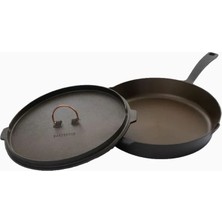Barebones 12” All In One Cast Iron Skillet Siyah Döküm Kamp Tavası