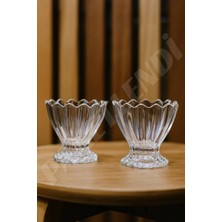 Paketlendi Niles 6 Adet Dondurmalık, Çerezlik, Şekerlik, Ayaklı Kupa Kase 250ML - Ice Cream