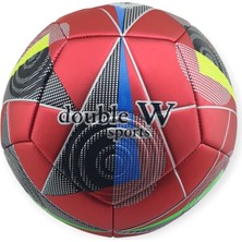Futbol Topu Dikişli 420 gr No:5 - FB-490-KIRMIZI (Lisinya)