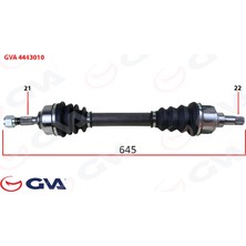 GVA Zengemtx Komple Aks Sol Peugeot 206 1.4-1.6 Tu5 98-06 604MM