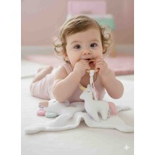 O&G Collection Unicorn Set %100 Pamuklu 8 Katlı Müslin Uyku Arkadaşı- Diş Kaşıyıcı / Bebek Hediyelik / Oyuncak