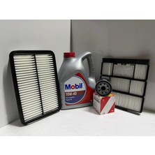 Toyota Corolla 1.6 Enjeksiyonlu 10W-40 Mobil Yağ / Yağ-Hava-Polen Filtre Bakım Seti