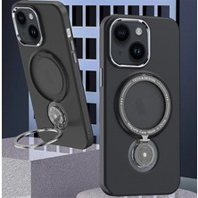 Daniska Ally iPhone 14 Plus Için Magsafe Uyumlu Standlı Manyetik Silikon KILIF-(5775)