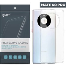 Daniska Gor Huawei Mate 40 Pro Kılıf Kamera Korumalı Şeffaf Silikon KILIF-(5775)