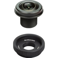 Arducam - LN031 1/2.3" M12 Mount 180 Derece Balıkgözü Lens (Rpi Hq Kamera Için Adaptör ile Birlikte)