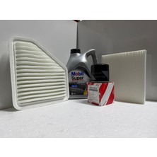 Toyota Auris Dizel ( 07 - 10 ) 5W-30 Mobil Yağ/ Yağ-Hava-Polen Filtre Bakım Seti