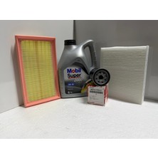 Toyota Corolla Benzinli ( 19 - 25 ) 5W-30 Mobil Yağ / Yağ-Hava-Polen Filtre Bakım Seti