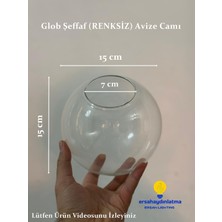 Erşah Aydınlatma Glob Şeffaf Cam Avize Camı