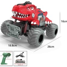Vardem Işıklı ve Sesli Dinozor Tasarımlı Uzaktan Kumandalı Arazi Aracı - Beast Animal Car