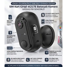 Wificam 4g Kablosuz Şarjlı Pır Sensörlü Kamera 4-6 Ay Bekleme Süresi Sim Kart Tak Her Yerden Izle