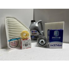 Toyota Corolla Dizel ( 10 - 18 ) 5W-30 Mobil Yağ - Yağ-Hava-Polen-Mazot Filtre Bakım Seti