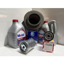 Toyota Hilux ( 06 - 11 ) 10W-40 (8lt) Mobil Yağ / Yağ-Hava-Polen-Mazot (Demir) Filtre Bakım Seti