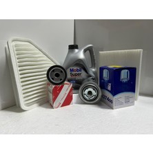 Toyota Corolla Dizel ( 07 - 10 ) 5W-30 Mobil Yağ - Yağ-Hava-Polen-Mazot Filtre Bakım Seti