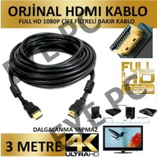 Eyepc 3 Metre Görüntü ve Ses Aktara Kablosu Pc Tv Laptop Tv Arasi 3mt HDMI Hd