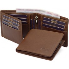 ABESS Cüzdan Kartlık Lüks Gerçek Deri Erkek Cüzdanı