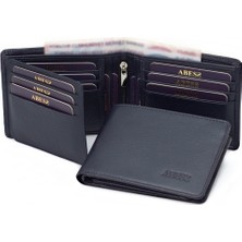ABESS Cüzdan Kartlık Lüks Gerçek Deri Erkek Cüzdanı