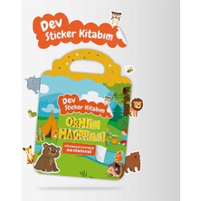 Bunbaza Orman Temalı Sticker Kitabı Büyük Boy Eğitici Aktivite Kitabı 3 Yaş Üzeri Aktivite