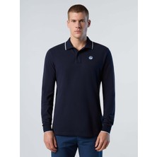 Polo Yaka Uzun Kollu Pamuk Erkek Tişört