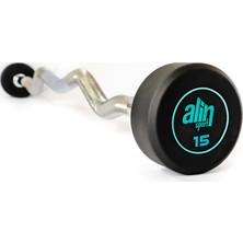 Alin Sport 15 kg Kauçuk Kaplı Profesyonel Olimpik Z Barbell